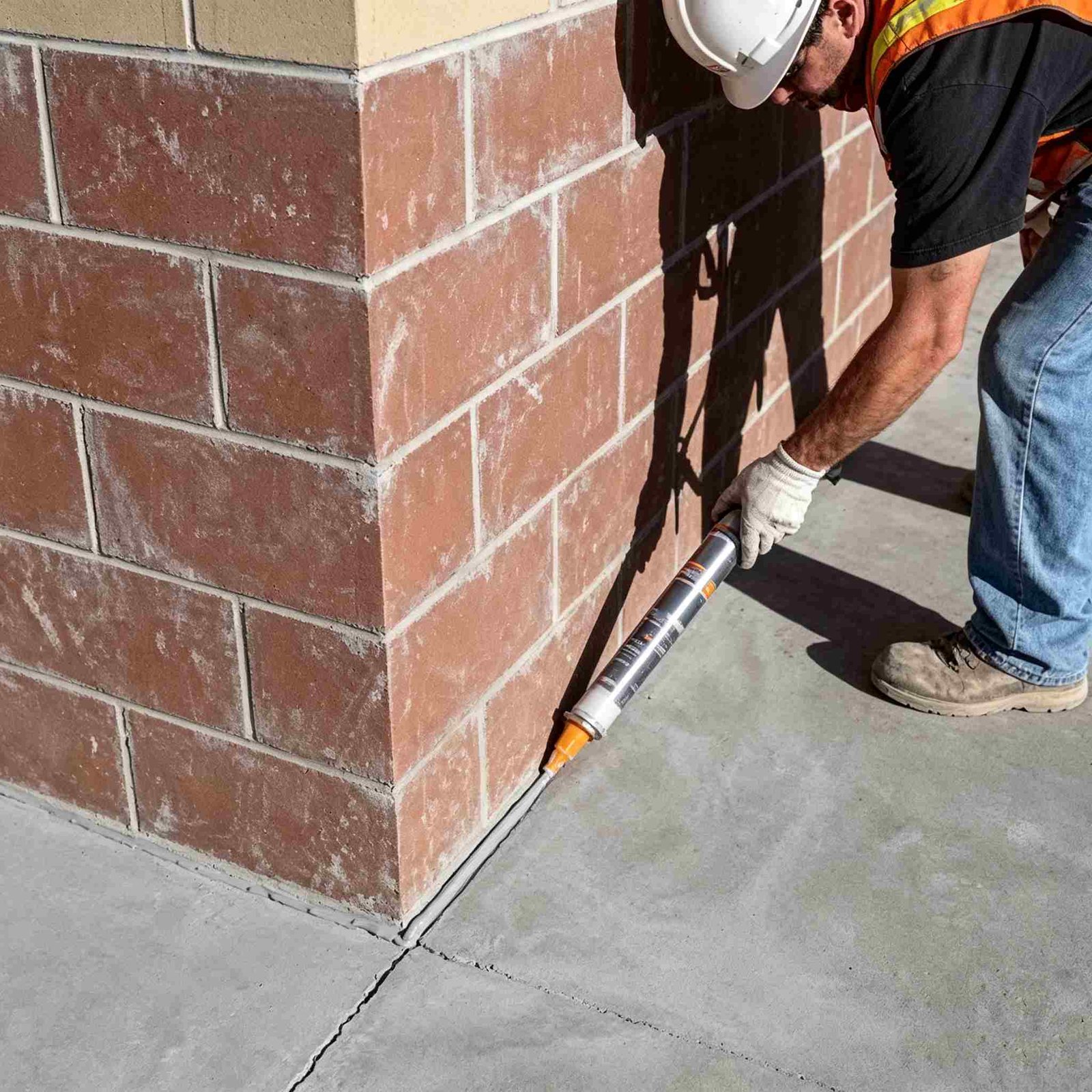 Sealing structural wall corner cracks with high-elasticity MS polymer joint sealant