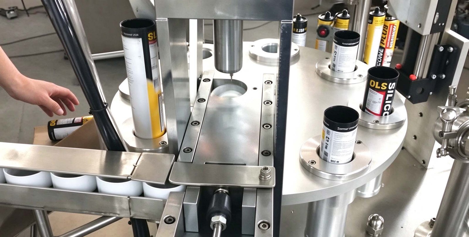 Automated packaging and cartridge filling machine manufacturing certified direct glazing polyurethane sealants